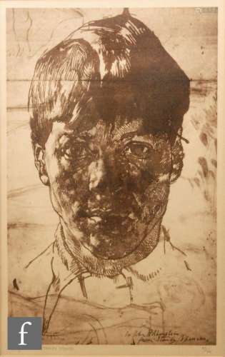 AFTER STANLEY SPENCER (1891-1959) - Self portrait, 1953, lithograph by Henry Houghton Trivick (