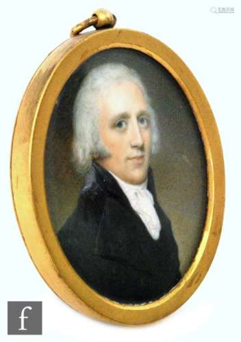FOLLOWER OF JOHN SMART (1742-1811) - Portrait of The Reverend Thomas James Quin, watercolour