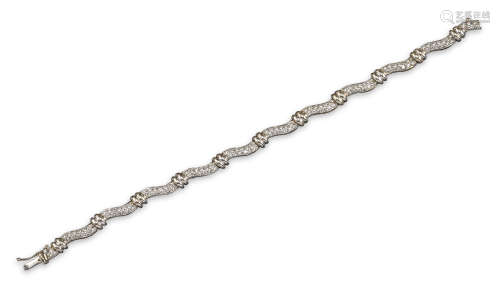 A diamond-set bracelet