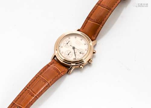 A modern Krug-Bauman Principle Diamond gentleman's wristwatch, 36mm rose gold coloured case,