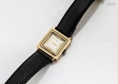 A late 1950s Rotary 9ct gold cased gentleman's wristwatch, 25mm Art Deco style case, appears to run,