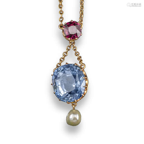 An Edwardian sapphire