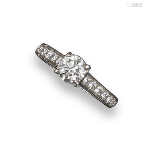 A diamond solitaire ring by Cartier