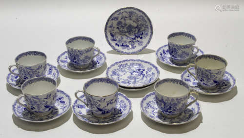 Royal Albert part tea set in the Mikado pattern, comprising 6 cups and 10 saucers
