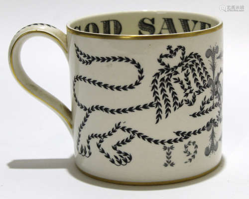 Wedgwood commemorative mug for the Coronation of Queen Elizabeth II, the mug designed by Richard