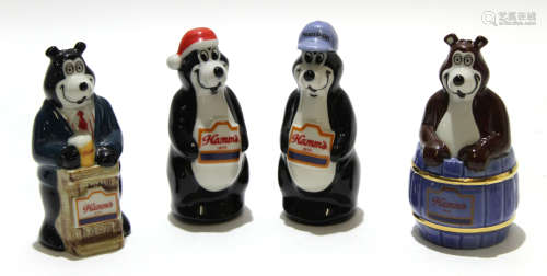 Collection of Wade advertising figures mainly for Hamms Beer, Seattle, together with a Wade figure