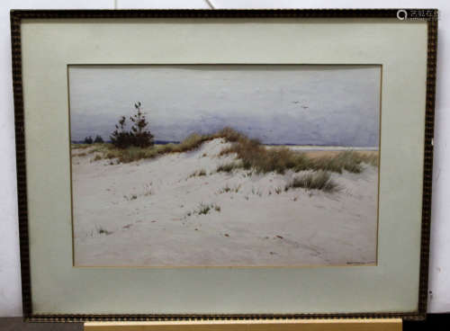 William Parkyn, signed watercolour, West Country coastal scene, 35 x 52cm
