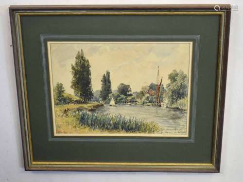 Norman A Olley, signed watercolour, inscribed 