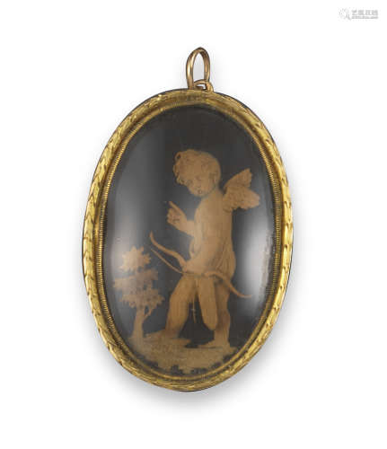 An early 19th century boxwood pendant attributed to Giuseppe Bonzanigo (1745  - 1820)