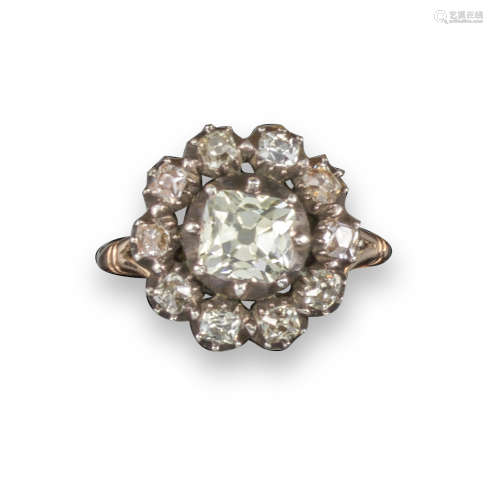 A George III diamond cluster ring
