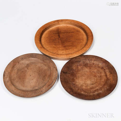 Three Treen Plates