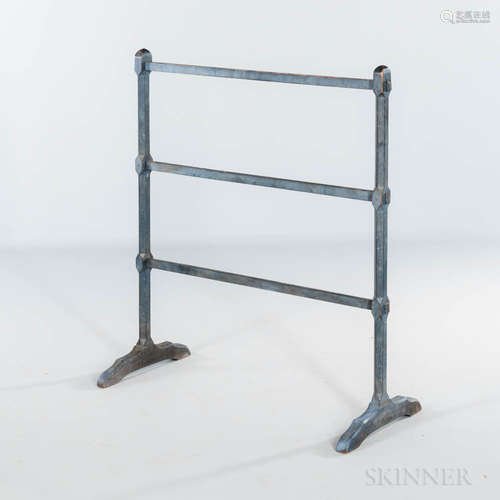 Blue-painted Pine Drying Rack