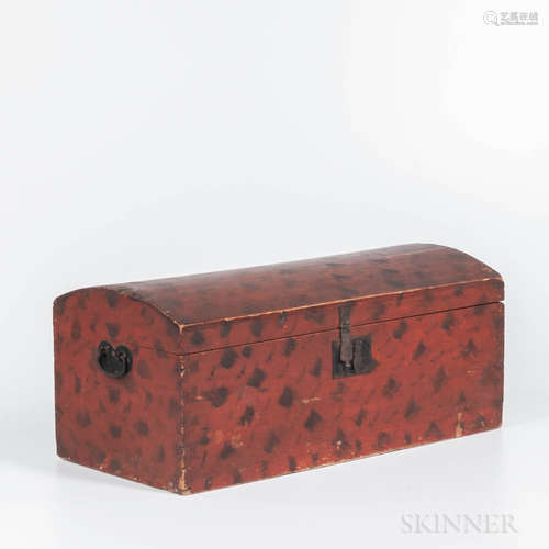 Paint-decorated Dome-top Box