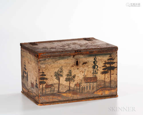 Rufus Porter Attributed Paint-decorated Box