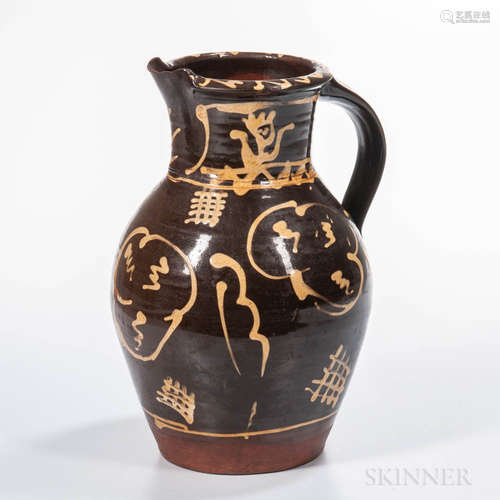 Staffordshire Slip-decorated Earthenware Jug