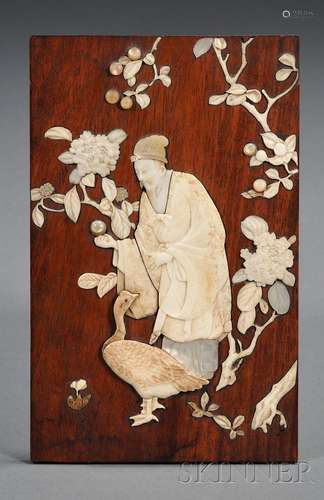 Ivory Inlaid Plaque