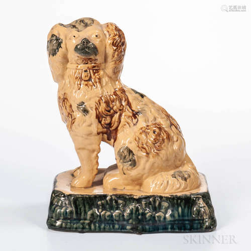 Glazed Yellowware Spaniel