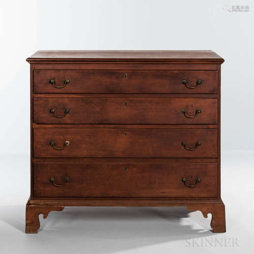 Red-stained Cherry Chest of Drawers