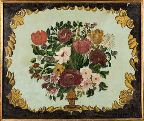 American School, 19th Century Vase of Flowers