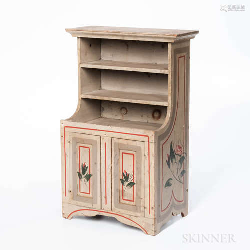 Miniature Paint-decorated Cupboard