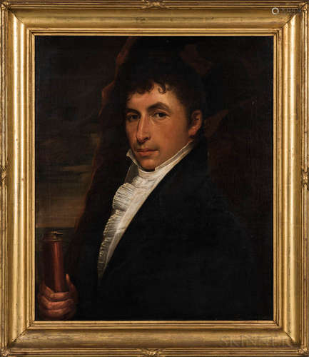 American School, Early 19th Century Portrait of Captain Jesse Inglee