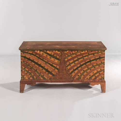 Paint-decorated Tulip Poplar Blanket Chest