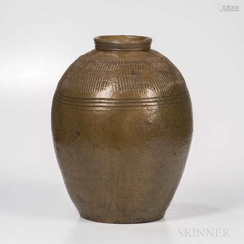 Large Southern Stoneware Jar