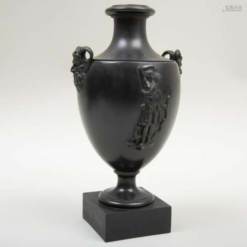 Wedgwood & Bentley Black Basalt Vase