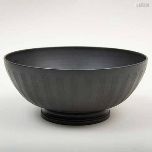 Wedgwood Black Basalt Engine-Turned Circular Bowl