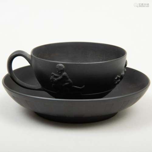 Wedgwood Black Basalt Cup and Saucer