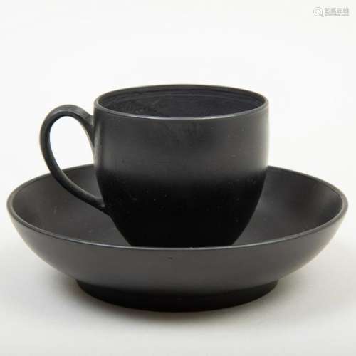 Wedgwood Black Basalt Cup and Saucer