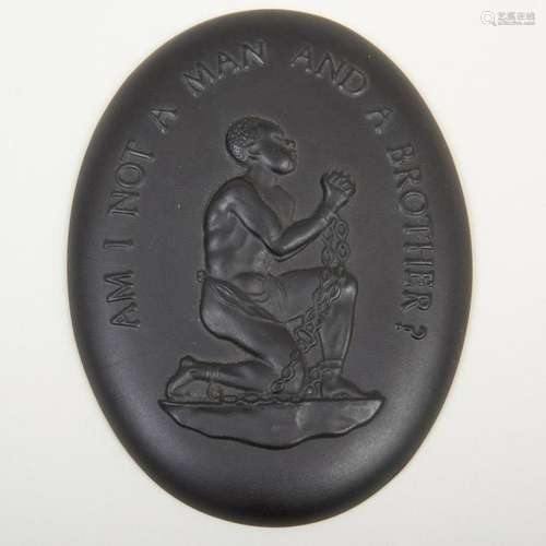 Wedgwood Black Basalt Slave Medallion