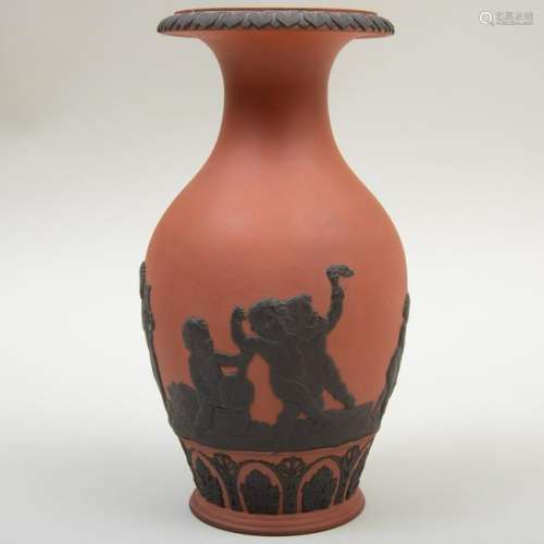 Wedgwood Rosso Antico and Black Basalt Vase