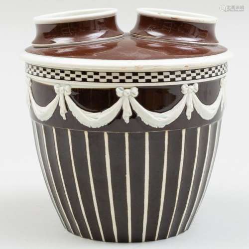 Wedgwood Pearlware Bough Pot and Cover