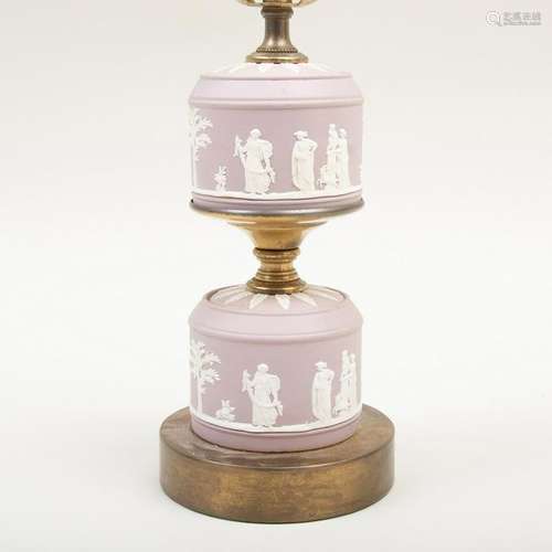 Wedgwood Lilac Jasperware Table Lamp