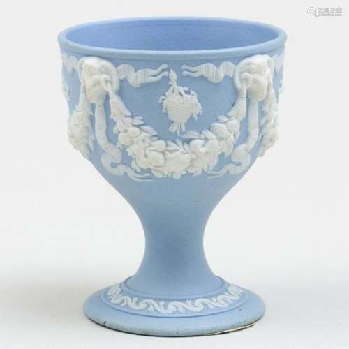 Wedgwood Blue and White Jasperware Egg Cup