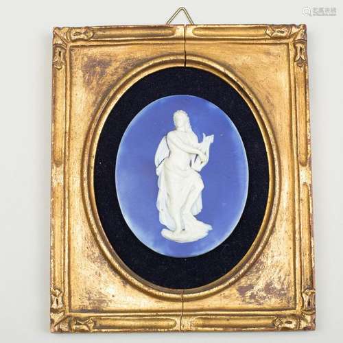 Wedgwood & Bentley Blue and White Jasperware Portrait