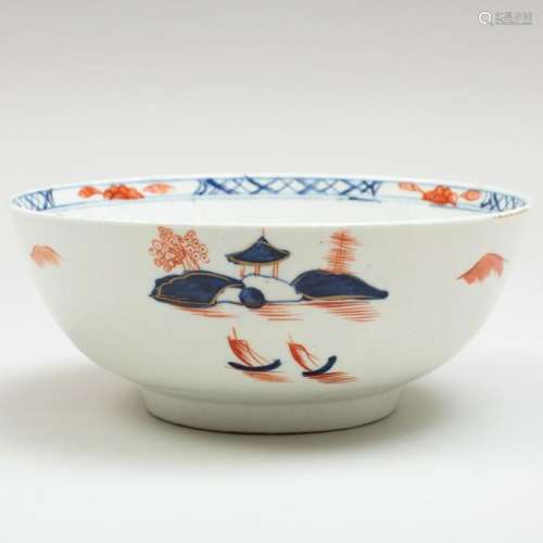 William Reid Liverpool Porcelain Waste Bowl in an Imari