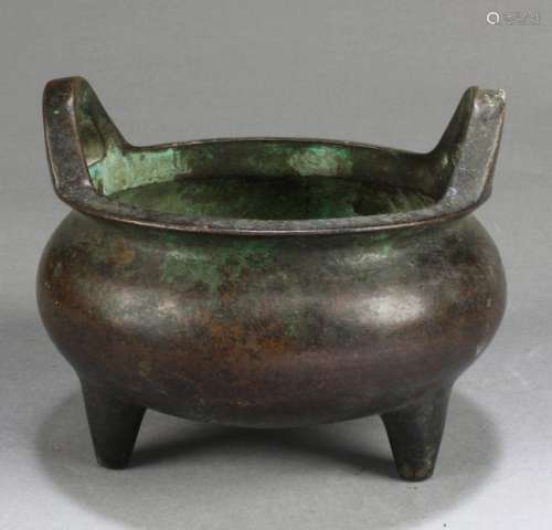 Chinese Bronze Tripod Censer