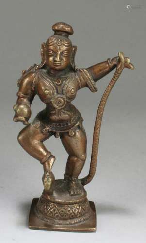 A Bronze Hindu God Statue