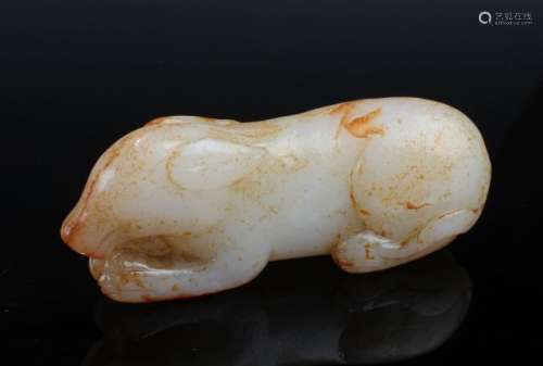 Chinese Carved Jade Dog Ornament