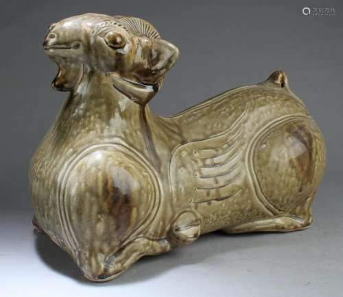 Chinese Pottery Sheep Ornament