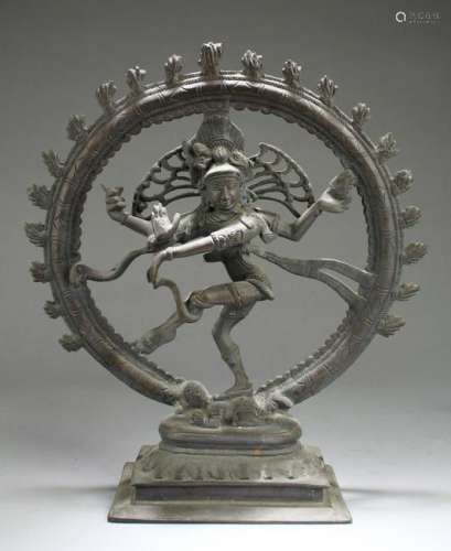 Bronze Dancing Shiva as Lord Nataraja Statue