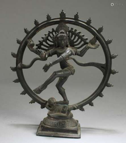 Bronze Dancing Shiva as Lord Nataraja Statue