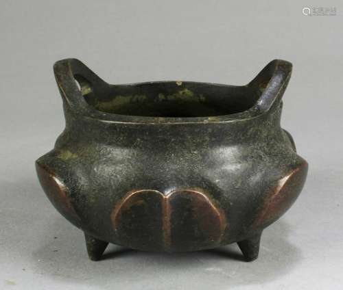 Chinese Bronze Tripod Censer