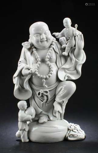 Chinese Blanc De Chine Buddha Statue