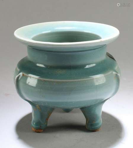 Chinese Enamel Tripod Censer