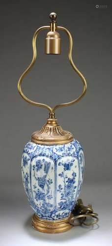 Chinese Blue and White Vase Lamp