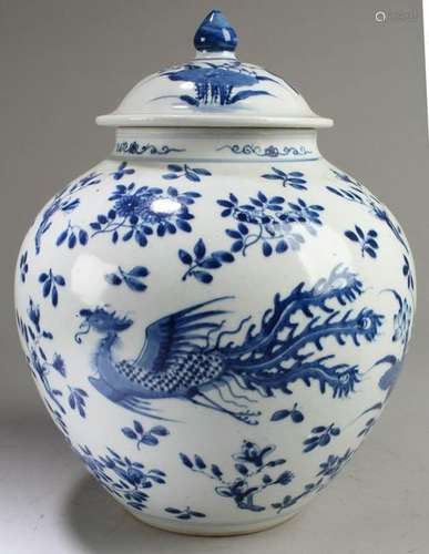 Chinese Blue & White Porcelain Jar