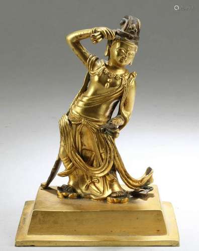 Chinese Gilt Bronze Buddha Statue